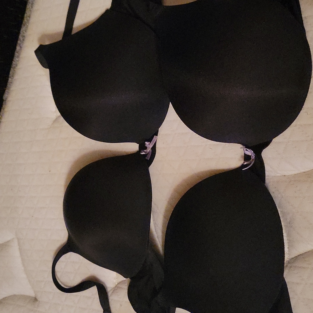Calvin Klein bras, black, padded, 34B